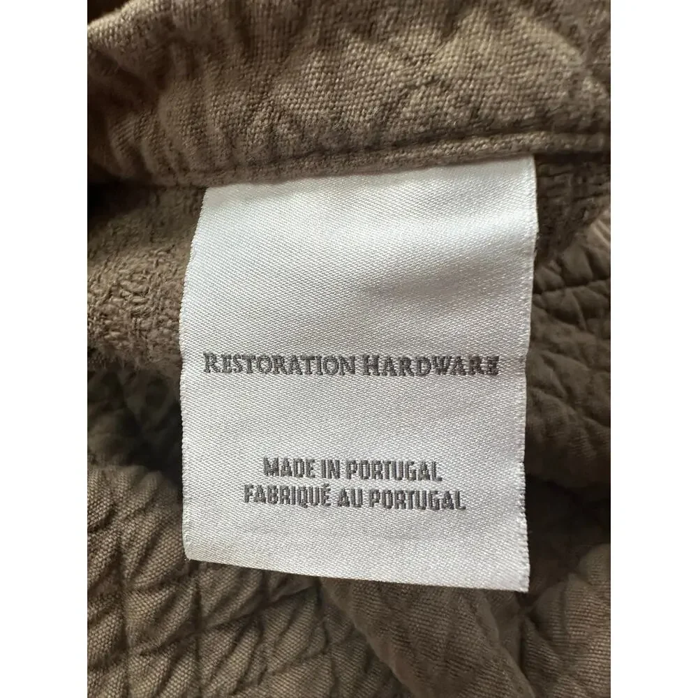 Restoration Hardware Vintage-Washed Diamond Matelasse 2 Pillow Shams STANDARD